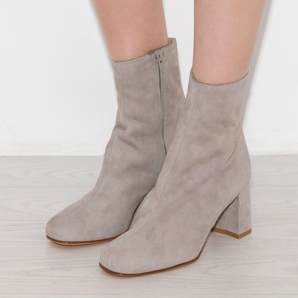 Maryam Nassir Zadeh Agnes Boot Charcoal Suede